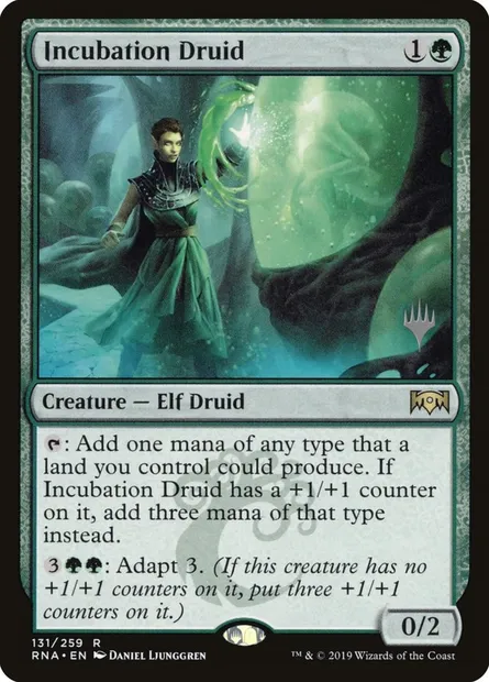Incubation Druid, Magic card PRNA 131p — Ravnica Allegiance Promos set