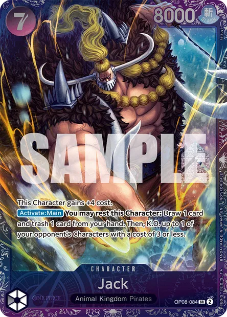 Jack, carte One Piece OP08-084 — extension TWO LEGENDS