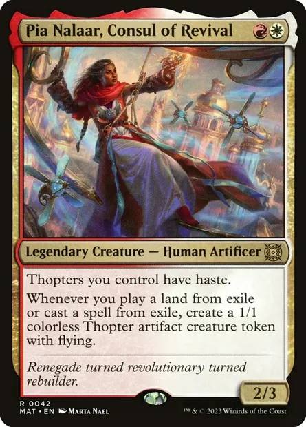 Pia Nalaar, Consul of Revival, Magic card MAT 42 — March of the Machine: The Aftermath set