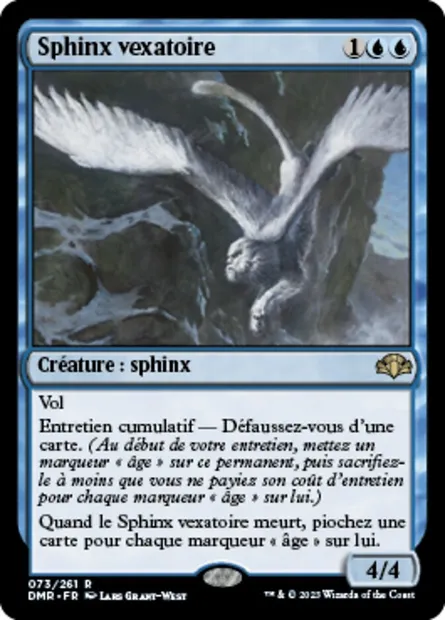 Sphinx vexatoire, carte Magic DMR 73 — extension Dominaria Remastered