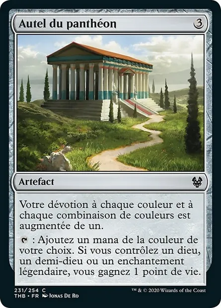 Autel du panthéon, carte Magic THB 231 — extension Theros Beyond Death