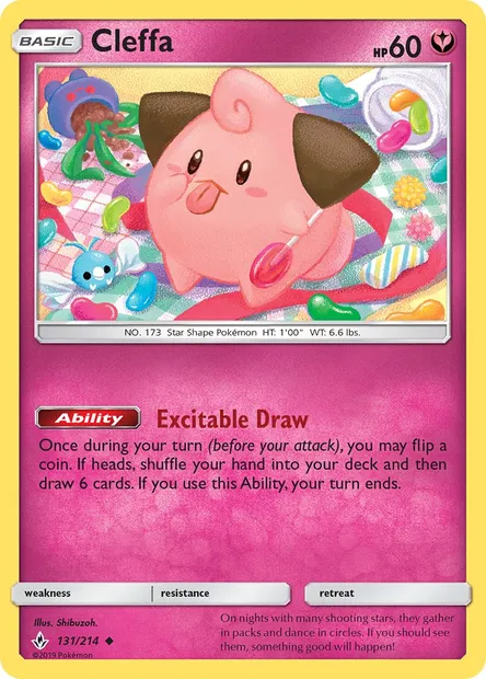 Cleffa, Pokémon card UNB 131 — Unbroken Bonds set