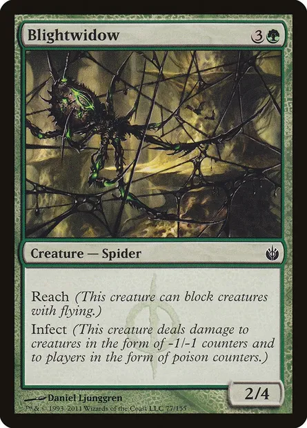 Blightwidow, Magic card MBS 77 — Mirrodin Besieged set