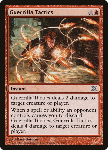 Guerrilla Tactics, Magic card 10E 211 — Tenth Edition set
