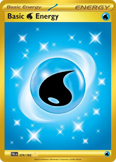 Basic Water Energy, Pokémon card PAL 279 — Paldea Evolved set