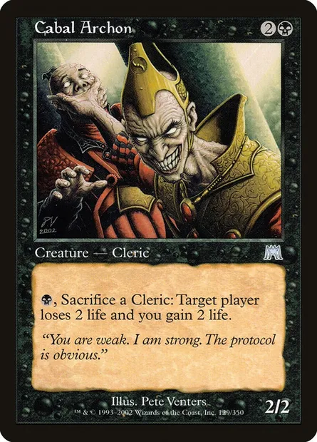Cabal Archon, Magic card ONS 129 — Onslaught set