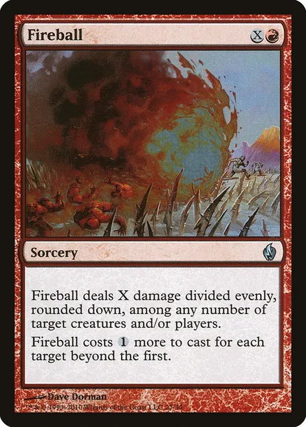 Fireball, Magic card PD2 27 — Premium Deck Series: Fire and Lightning set