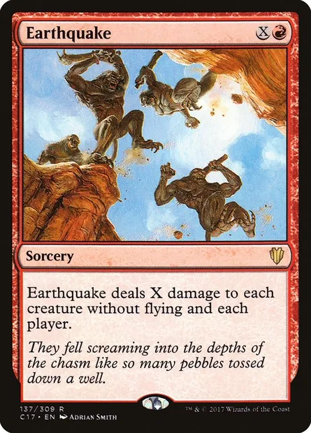Earthquake, Magic card C17 137 — Commander 2017 set