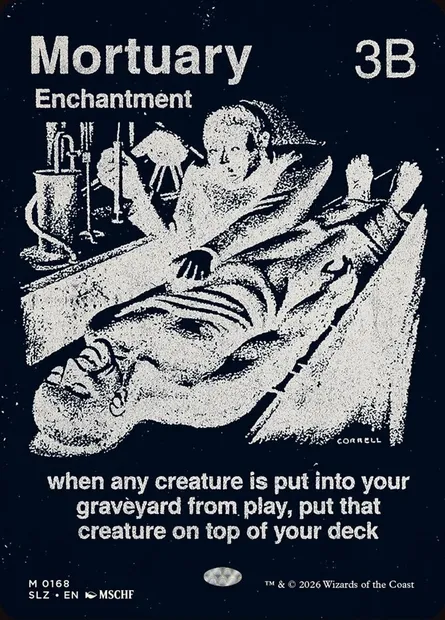 Mortuary, Magic card SLZ 168 — The Zeta Set set