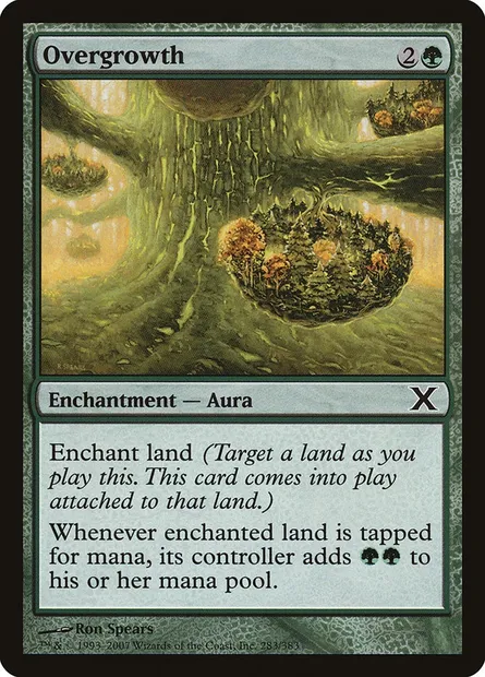 Overgrowth, Magic card 10E 283 — Tenth Edition set