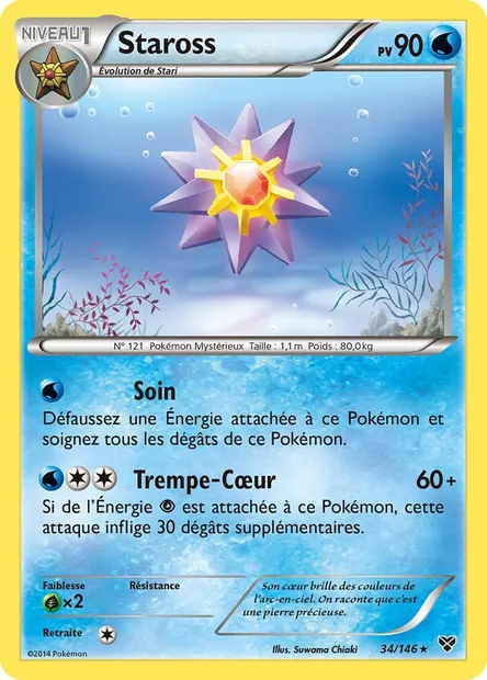 Staross, carte Pokémon XY 34 — extension XY