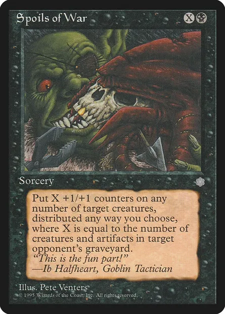 Spoils of War, Magic card ICE 164 — Ice Age set