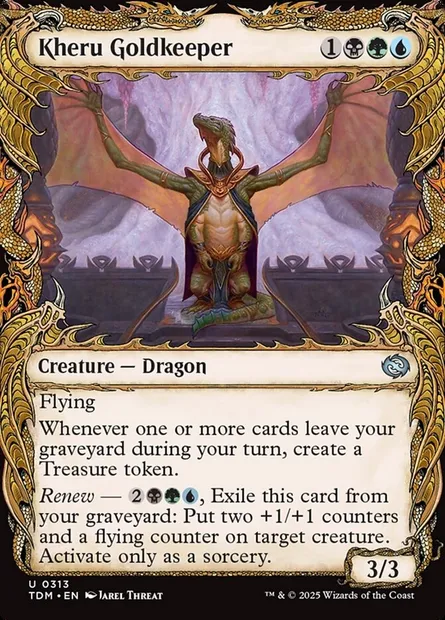 Kheru Goldkeeper, Magic card TDM 313 — Tarkir: Dragonstorm set