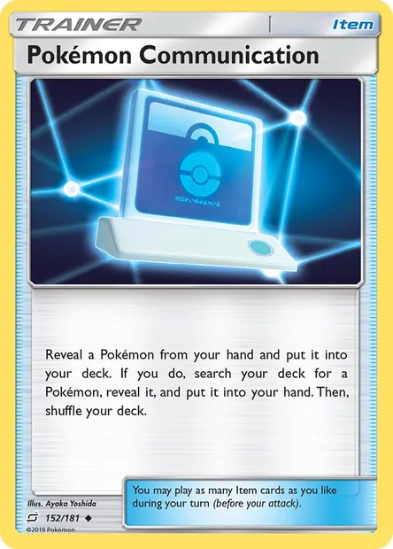 Pokémon Communication, Pokémon card TEU 152 — Team Up set