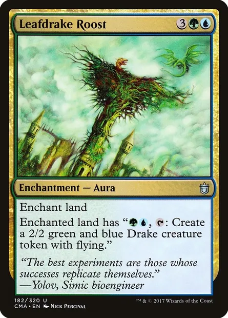 Leafdrake Roost, Magic card CMA 182 — Commander Anthology set