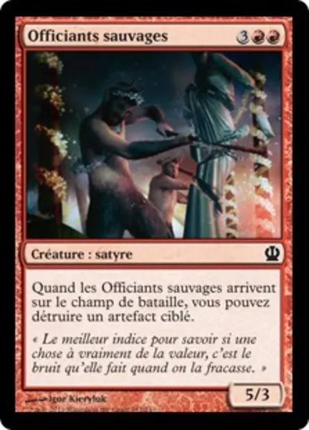 Officiants sauvages, carte Magic THS 147 — extension Theros