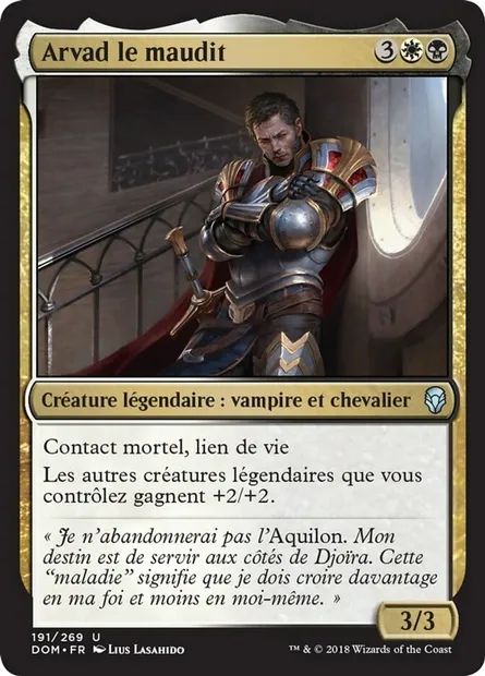 Arvad le maudit, carte Magic DOM 191 — extension Dominaria