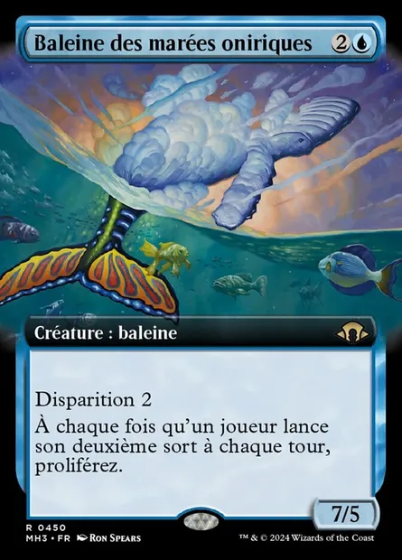 Baleine des marées oniriques, carte Magic MH3 450 — extension Modern Horizons 3
