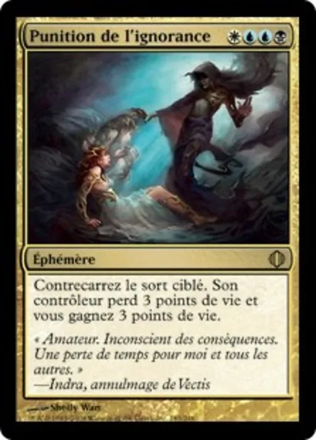 Punition de l'ignorance, carte Magic ALA 183 — extension Les éclats d'Alara
