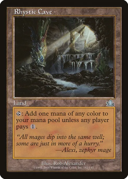 Rhystic Cave, Magic card PCY 142 — Prophecy set