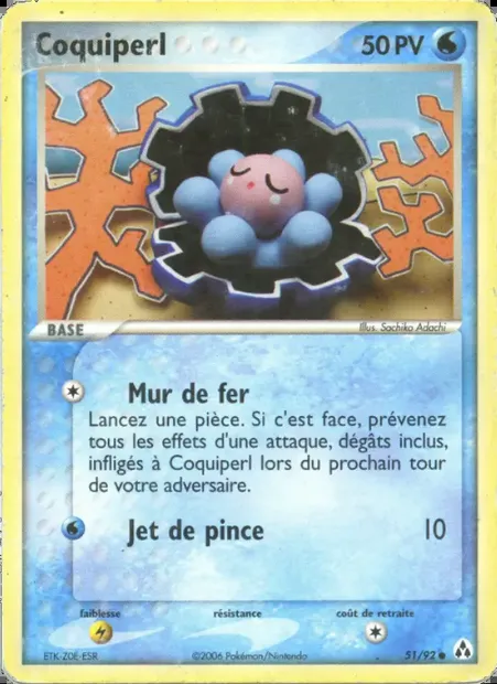Coquiperl, carte Pokémon LM 51 — extension EX Créateurs de légendes