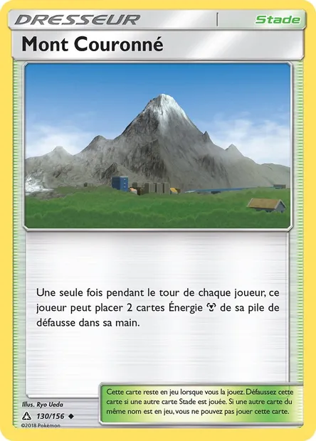 Mont Couronné, carte Pokémon UPR 130 — extension Ultra-Prisme