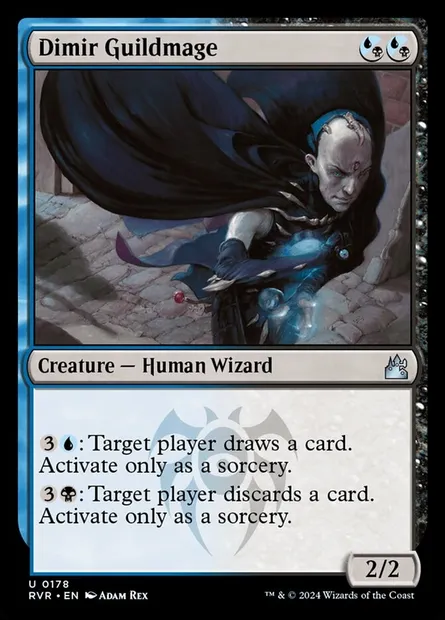 Dimir Guildmage, Magic card RVR 178 — Ravnica Remastered set