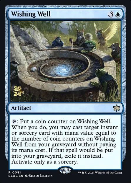 Wishing Well, Magic card PBLB 81s — Bloomburrow Promos set