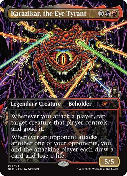 Karazikar, the Eye Tyrant, Magic card SLD 1791 — Secret Lair Drop set