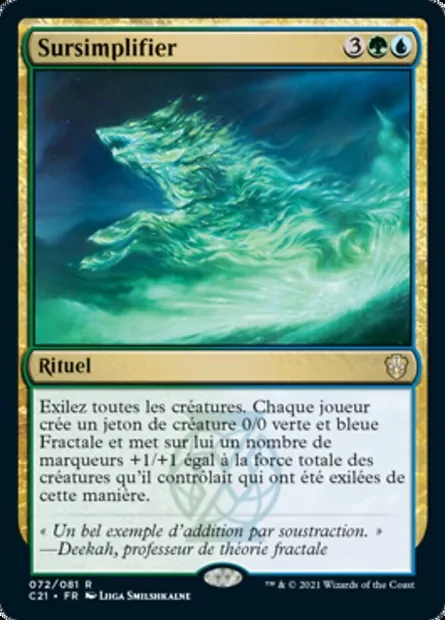 Sursimplifier, carte Magic C21 72 — extension Commander 2021