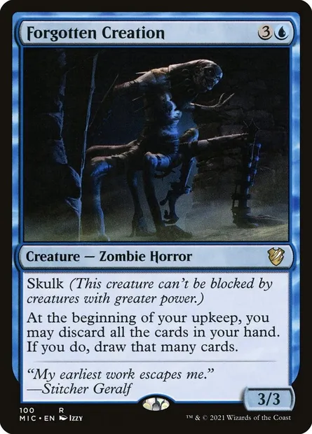Forgotten Creation, Magic card MIC 100 — Midnight Hunt Commander set