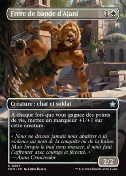 Frère de bande d'Ajani, carte Magic FDN 293 — extension Foundations