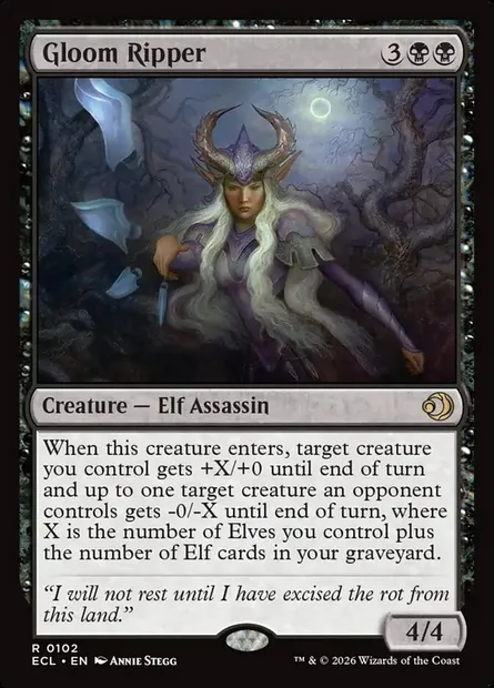 Gloom Ripper, Magic card ECL 102 — Lorwyn Eclipsed set