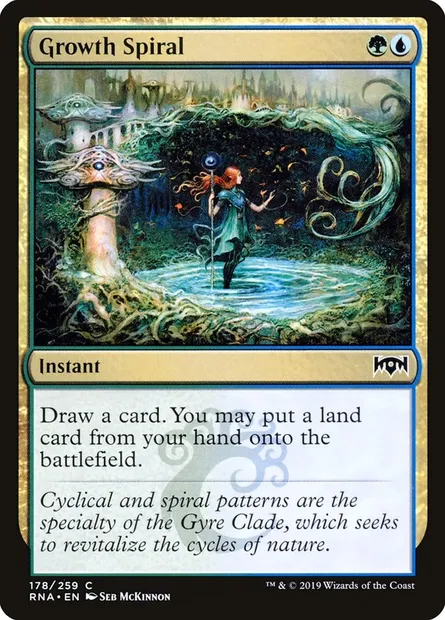 Growth Spiral, Magic card RNA 178 — Ravnica Allegiance set