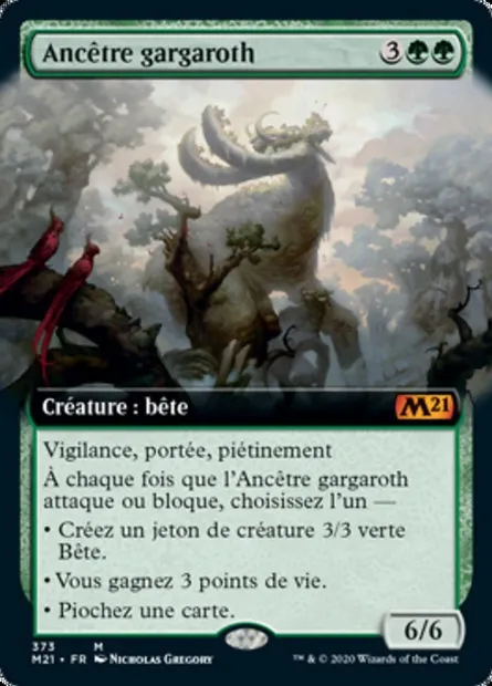 Ancêtre gargaroth, carte Magic M21 373 — extension Core Set 2021