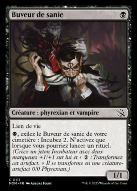 Buveur de sanie, carte Magic MOM 111 — extension L'invasion des machines