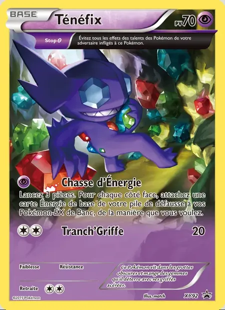 Ténéfix, carte Pokémon XY 92 — extension Promo XY