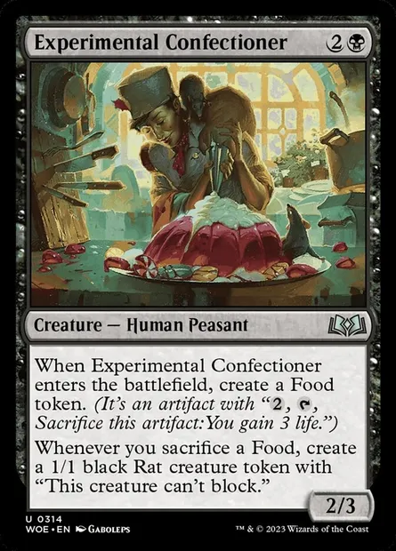 Experimental Confectioner, Magic card WOE 314 — Wilds of Eldraine set