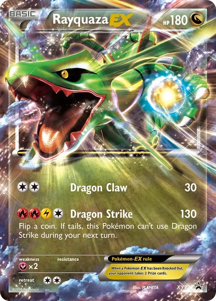 Rayquaza EX, Pokémon card XY 73 — XY Black Star Promos set
