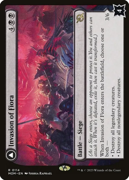 Invasion of Fiora // Marchesa, Resolute Monarch, Magic card MOM 114 — March of the Machine set