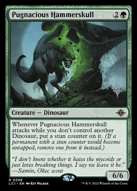 Martèlecrâne pugnace, carte Magic PLCI 208p — extension The Lost Caverns of Ixalan Promos