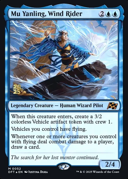 Mu Yanling, Wind Rider, Magic card PDFT 52s — Aetherdrift Promos set