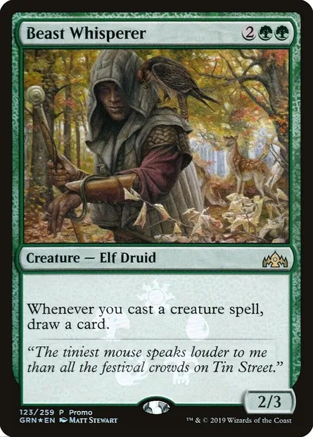 Beast Whisperer, Magic card PGRN 123★ — Guilds of Ravnica Promos set