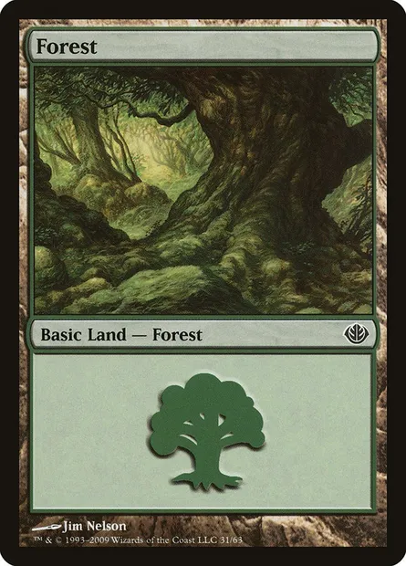 Forest, Magic card DDD 31 — Duel Decks: Garruk vs. Liliana set