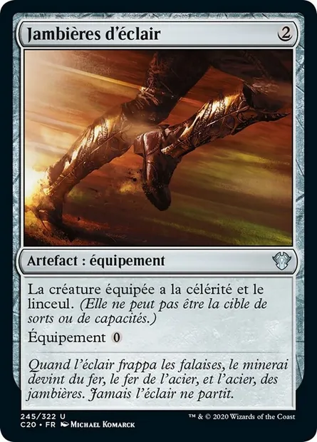 Jambières d'éclair, carte Magic C20 245 — extension Commander 2020