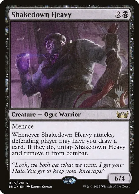 Shakedown Heavy, Magic card PSNC 95p — Streets of New Capenna Promos set