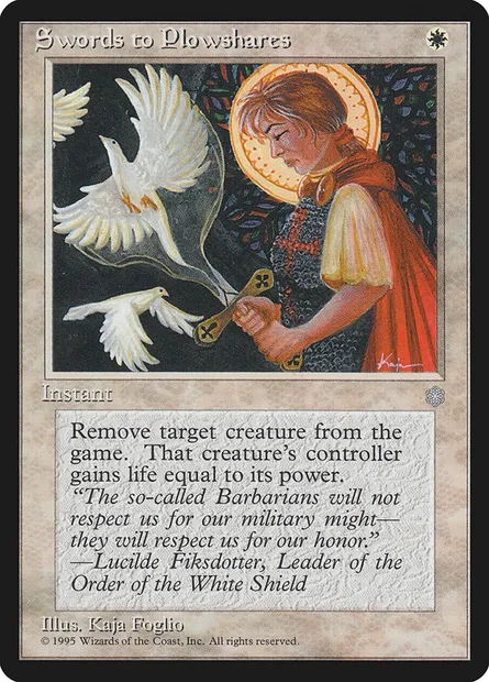 Swords to Plowshares, Magic card ICE 54 — Ice Age set