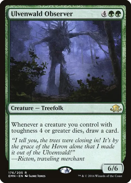 Ulvenwald Observer, Magic card EMN 176 — Eldritch Moon set