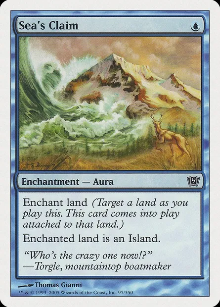 Sea's Claim, Magic card 9ED 97 — Ninth Edition set