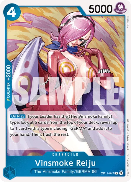 Vinsmoke Reiju, One Piece card OP11-047 — A FIST OF DIVINE SPEED set